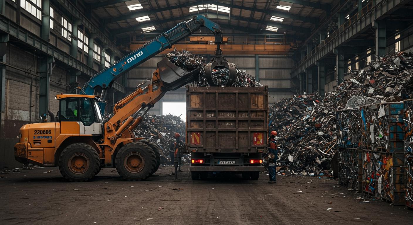 Вывоз металлолома с заводов и фабрик