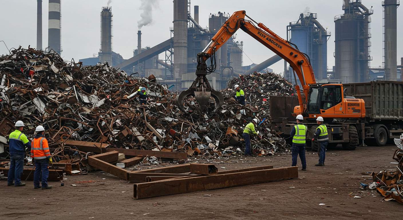 Вывоз металлолома с заводов и фабрик