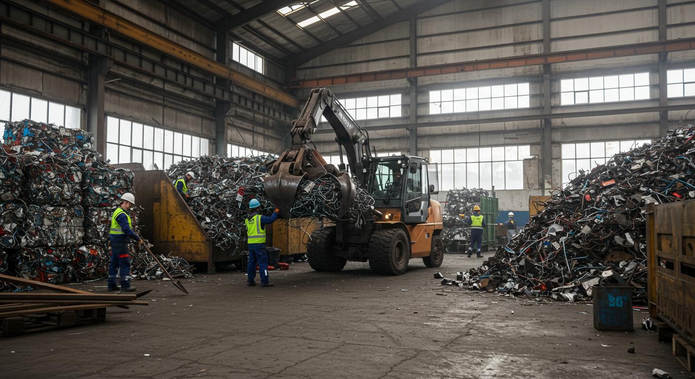 Вывоз металлолома с производственных цехов