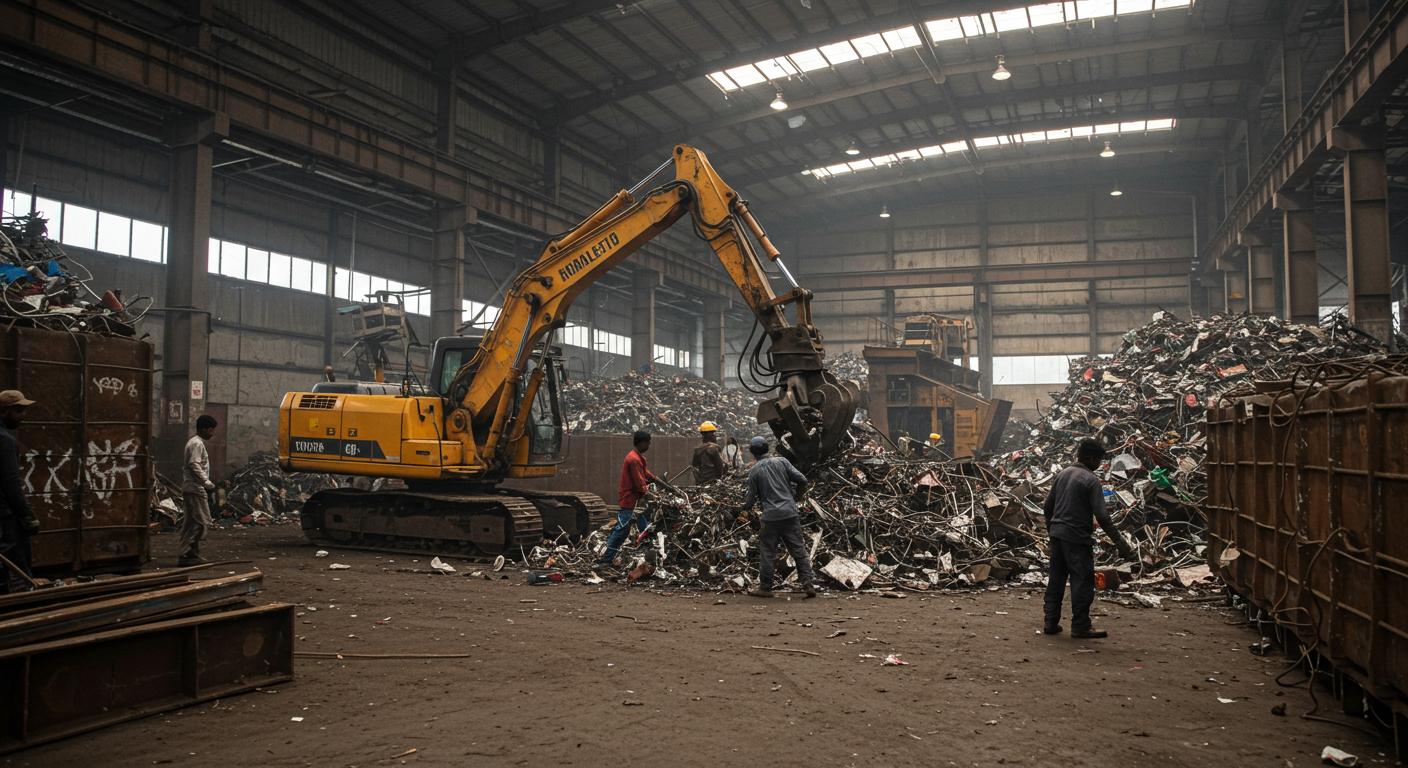 Вывоз металлолома с производственных цехов