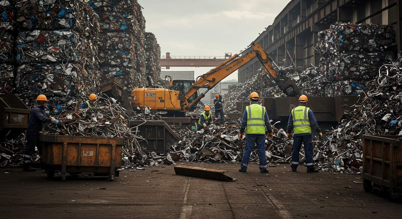 Демонтаж металлолома на заводах