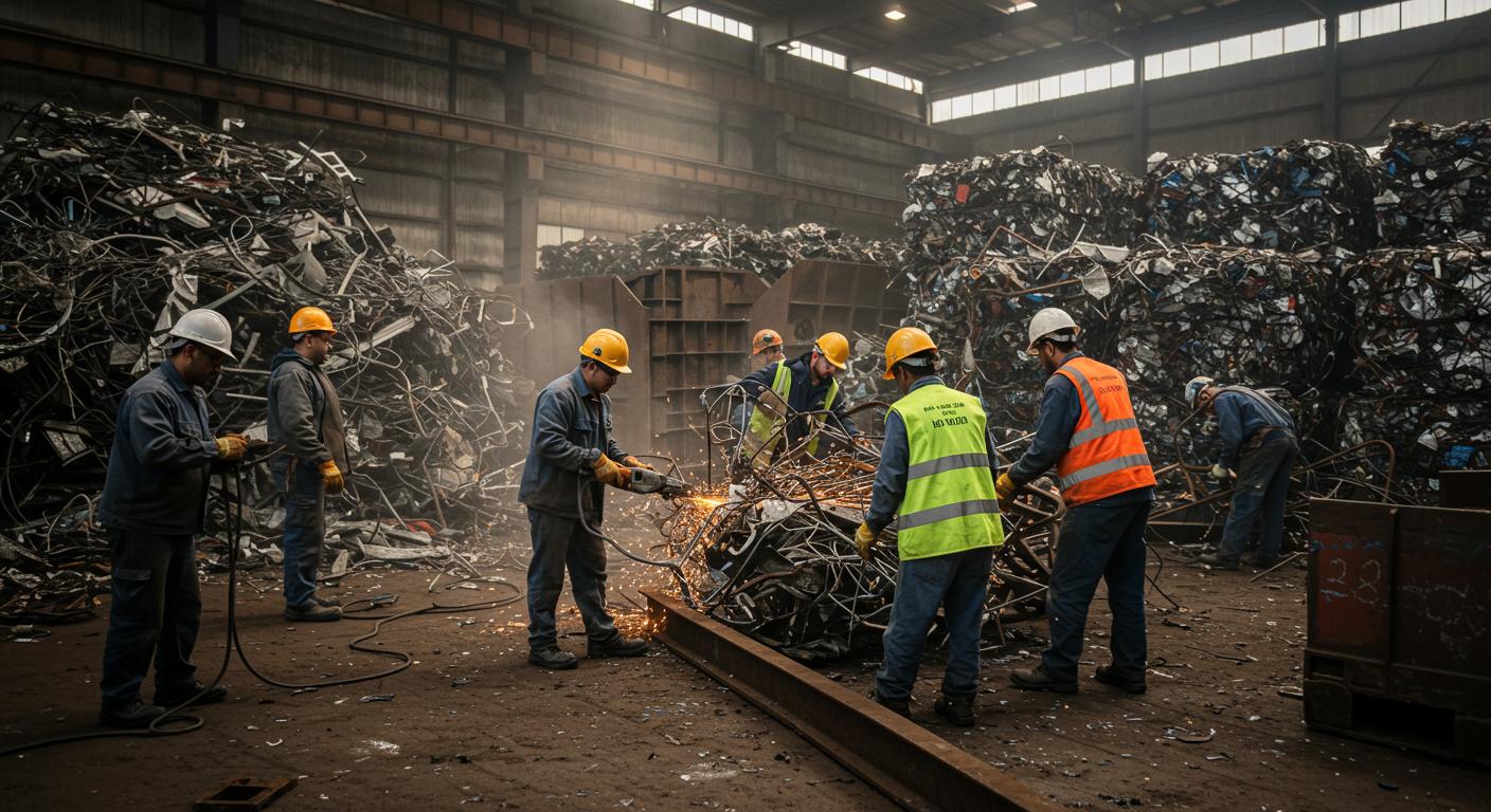 Профессиональный демонтаж металлолома на заводе Демонтаж металлолома на заводе