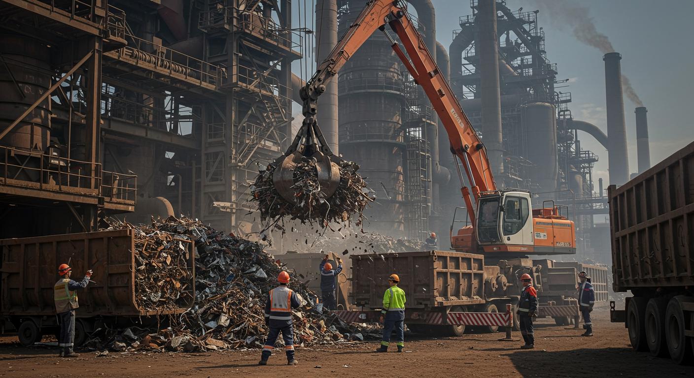Вывоз металлолома с металлургического комбината Вывоз металлолома с металлургического комбината