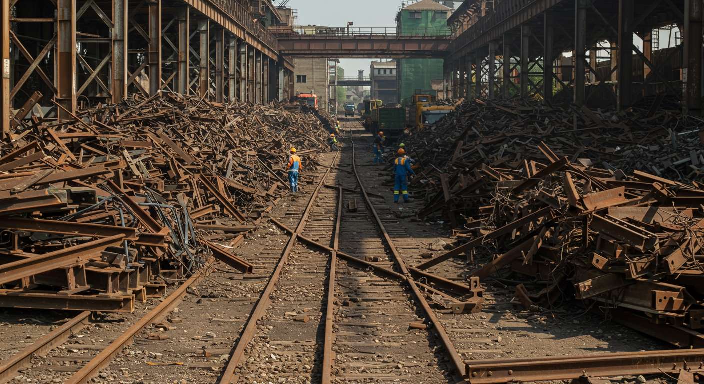 Прием рельсового лома