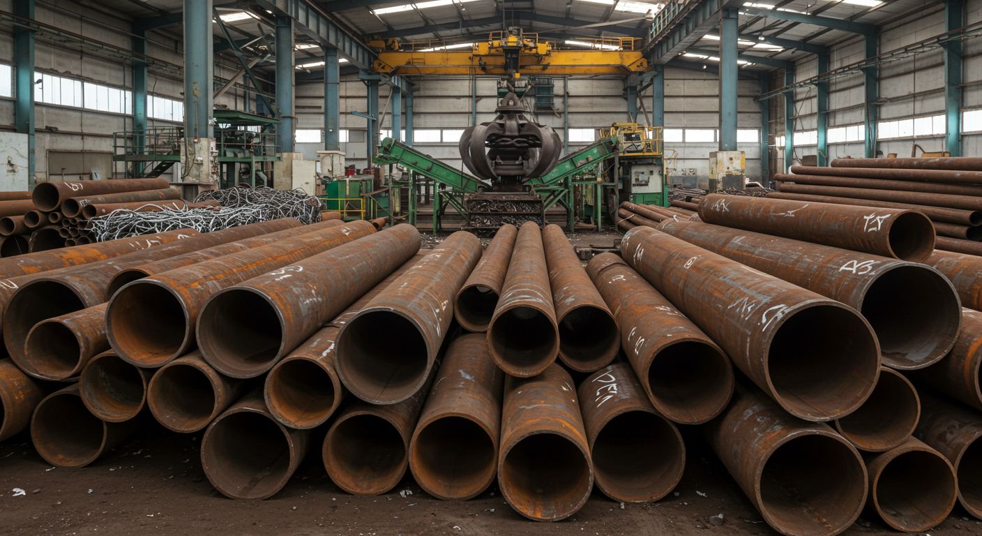 Прием трубного лома