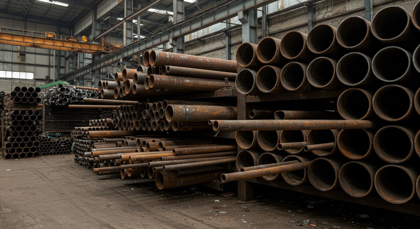 Прием трубного лома