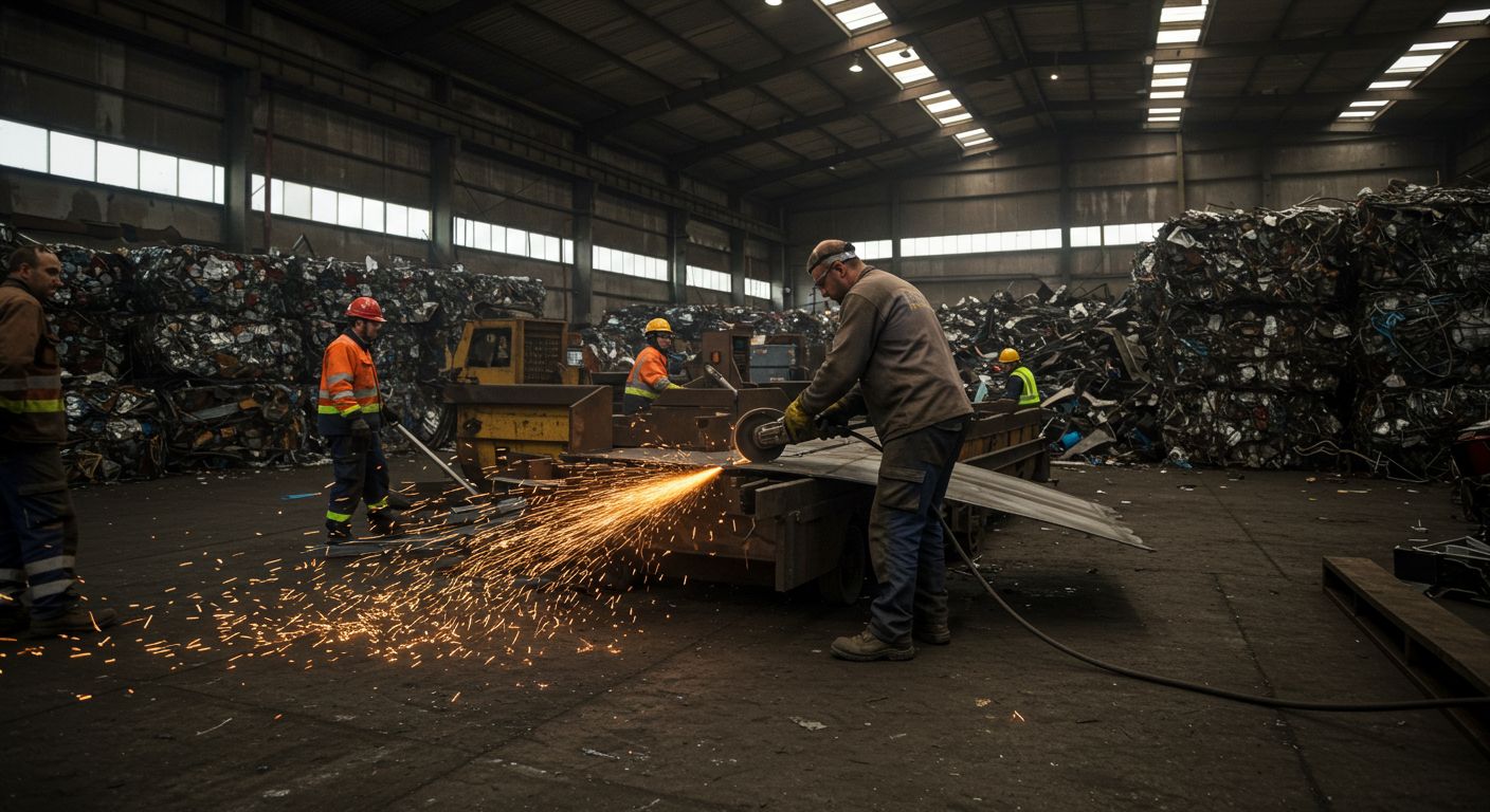 Профессиональный демонтаж металлолома на складе Демонтаж металлолома на складе