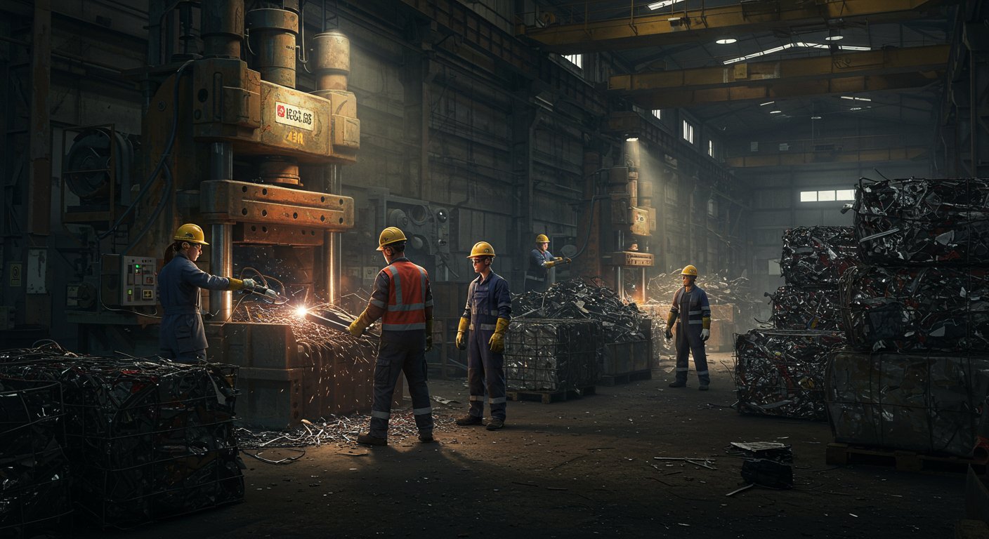 Профессиональный демонтаж металлолома на фабрике Демонтаж металлолома на фабрике