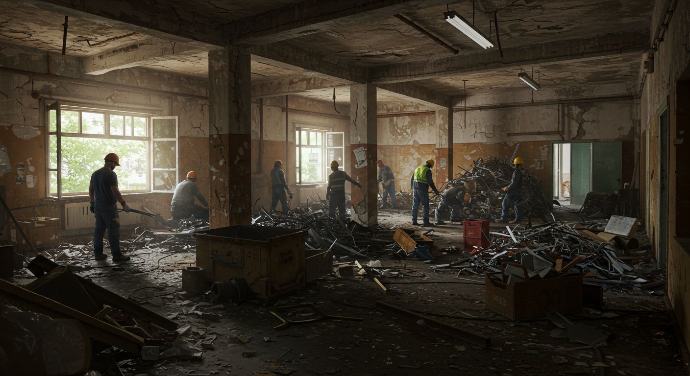 Демонтаж металлолома в многоквартирных домах