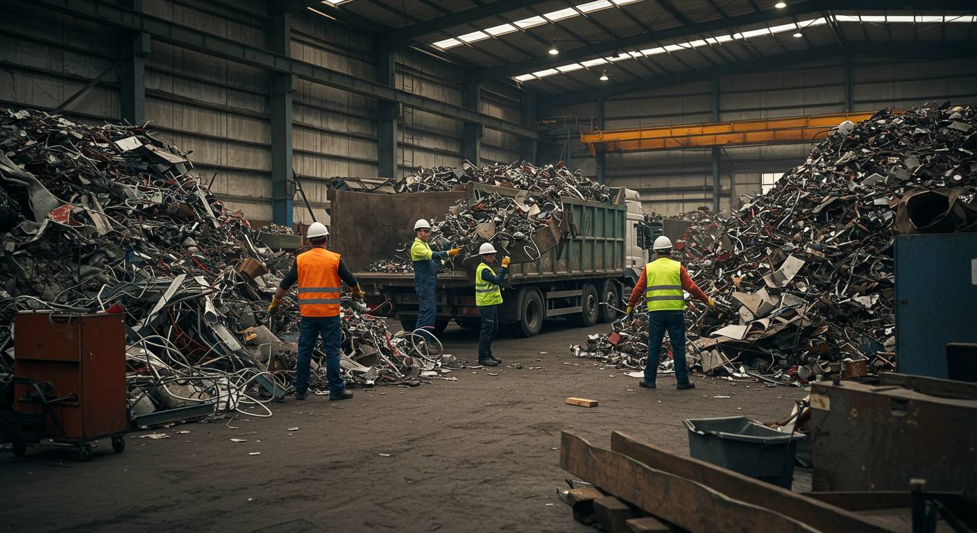 Вывоз металлолома со складов