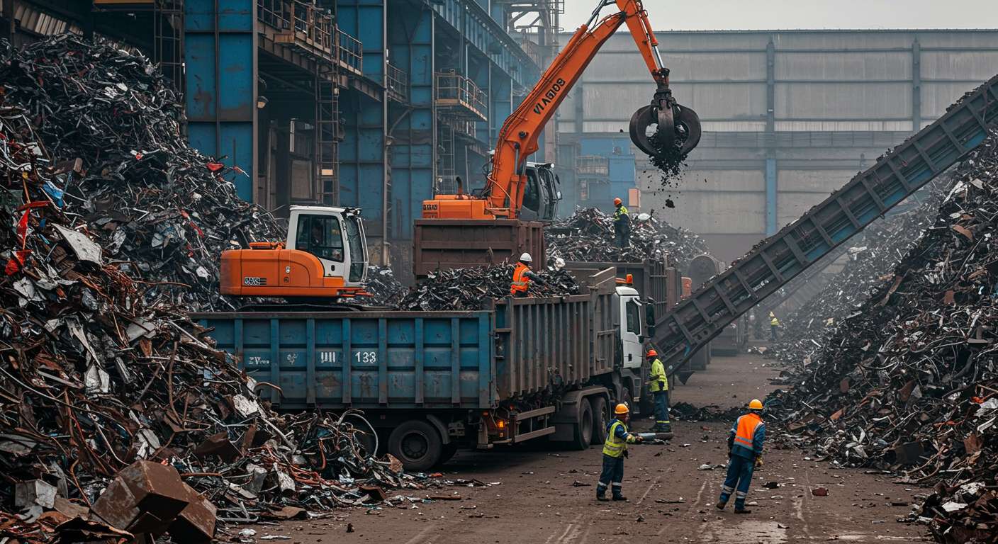 Вывоз металлолома с металлургических заводов