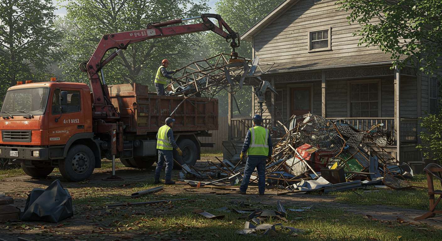 Вывоз металлолома с частного дома