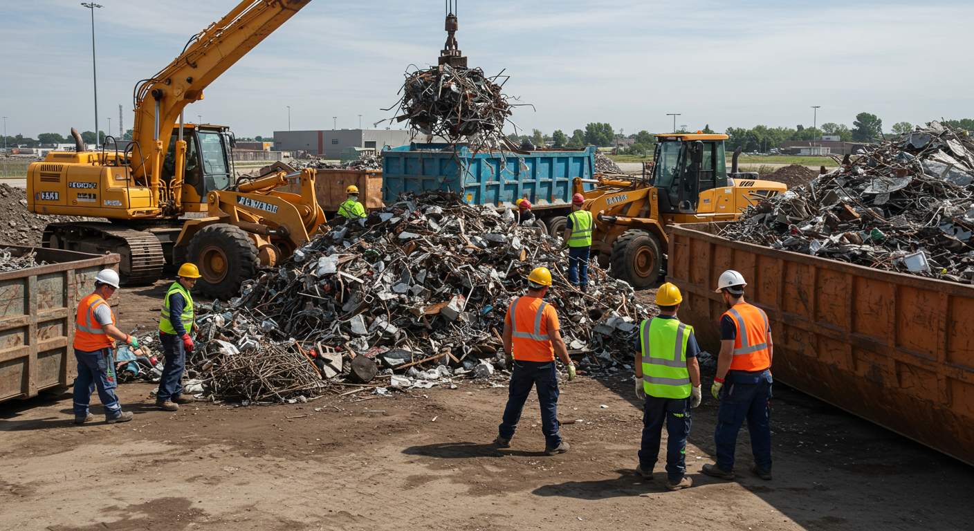 Вывоз строительного металлолома