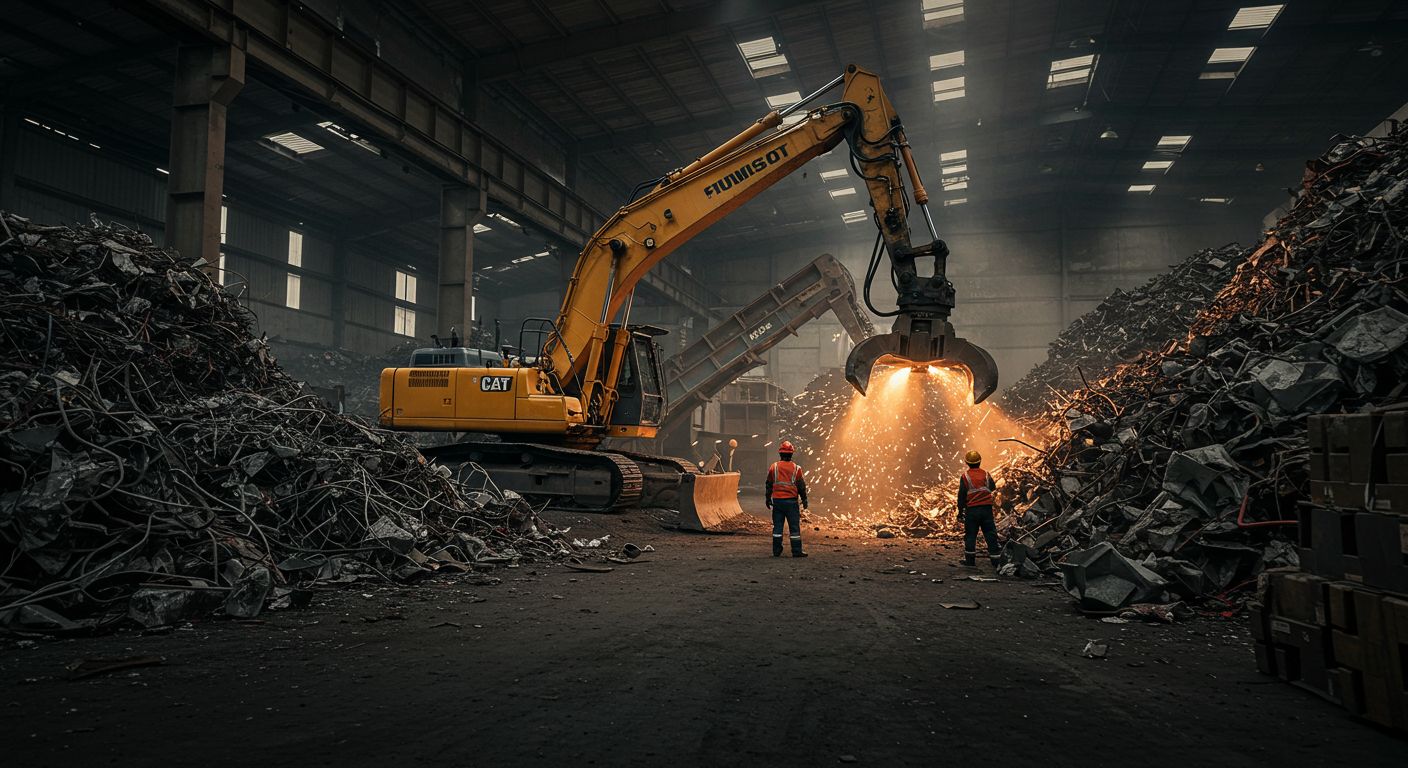 Демонтаж металлолома на производственных объектах