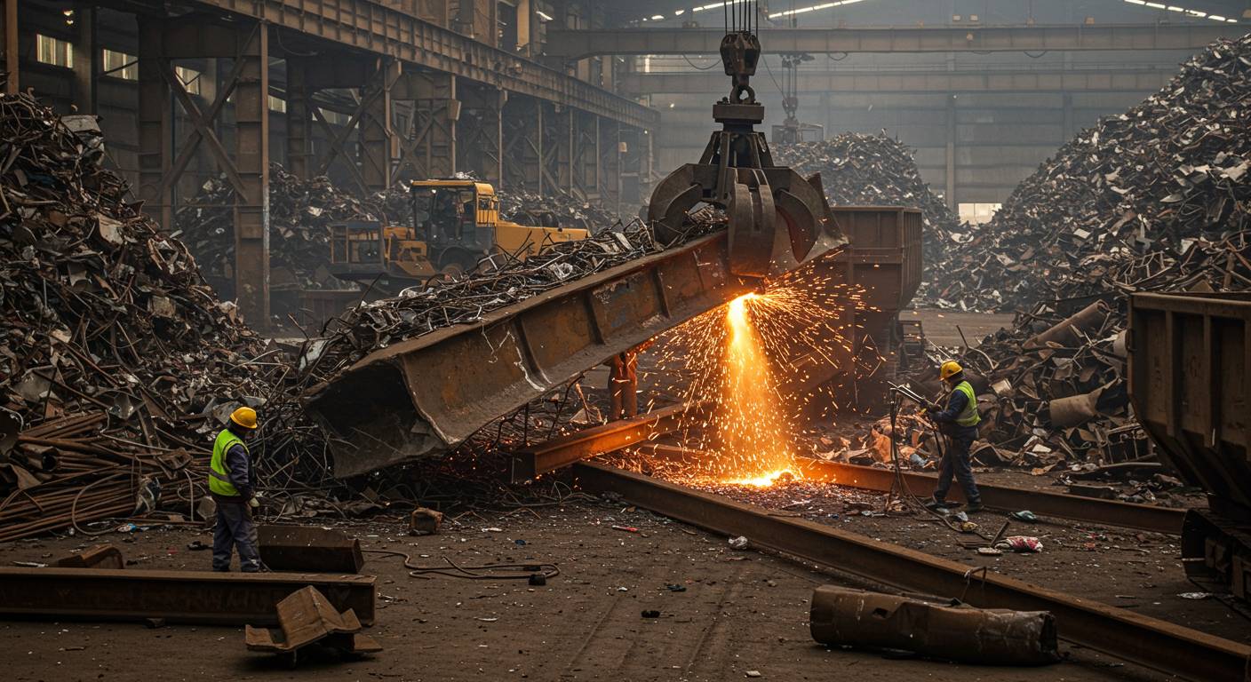 Демонтаж металлолома на производственных объектах