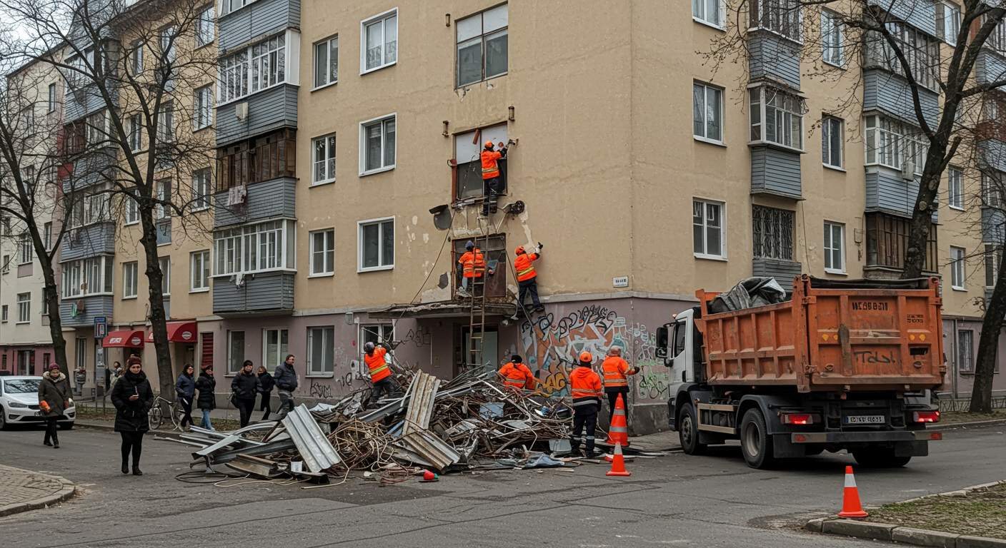 Вывоз металлолома с многоквартирного дома