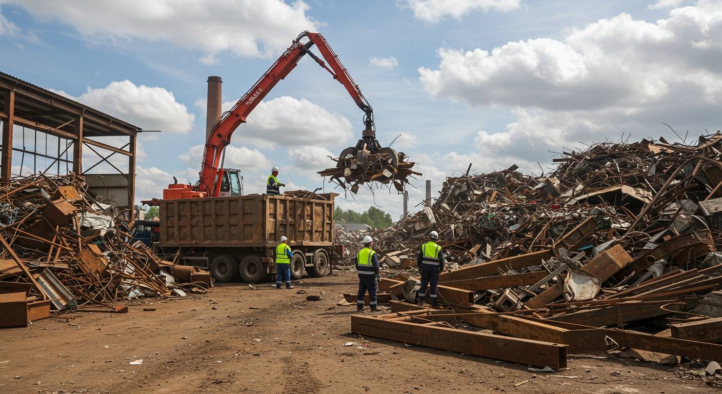 Вывоз металлолома после демонтажа