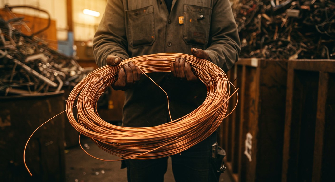 Прием медных проводов