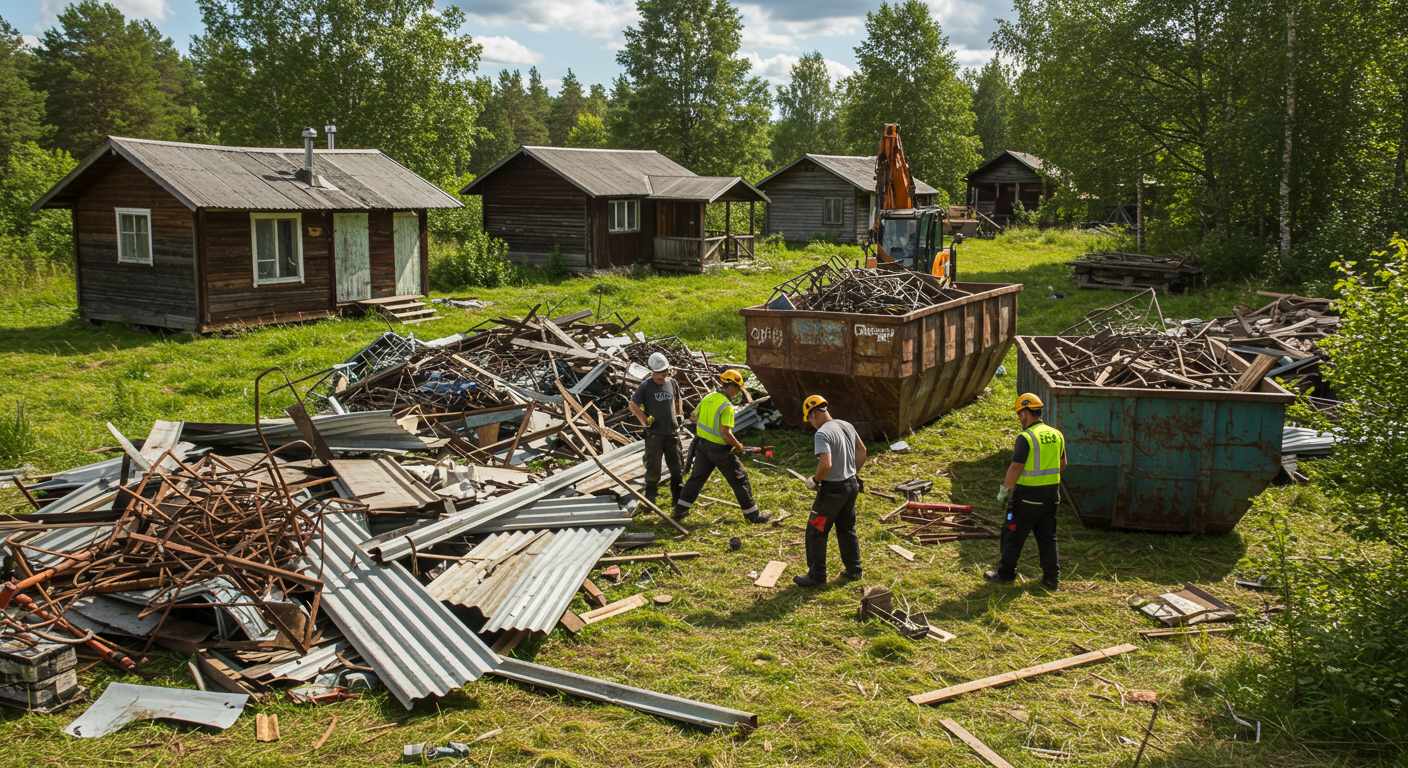 Вывоз металлолома с дачных и загородных участков