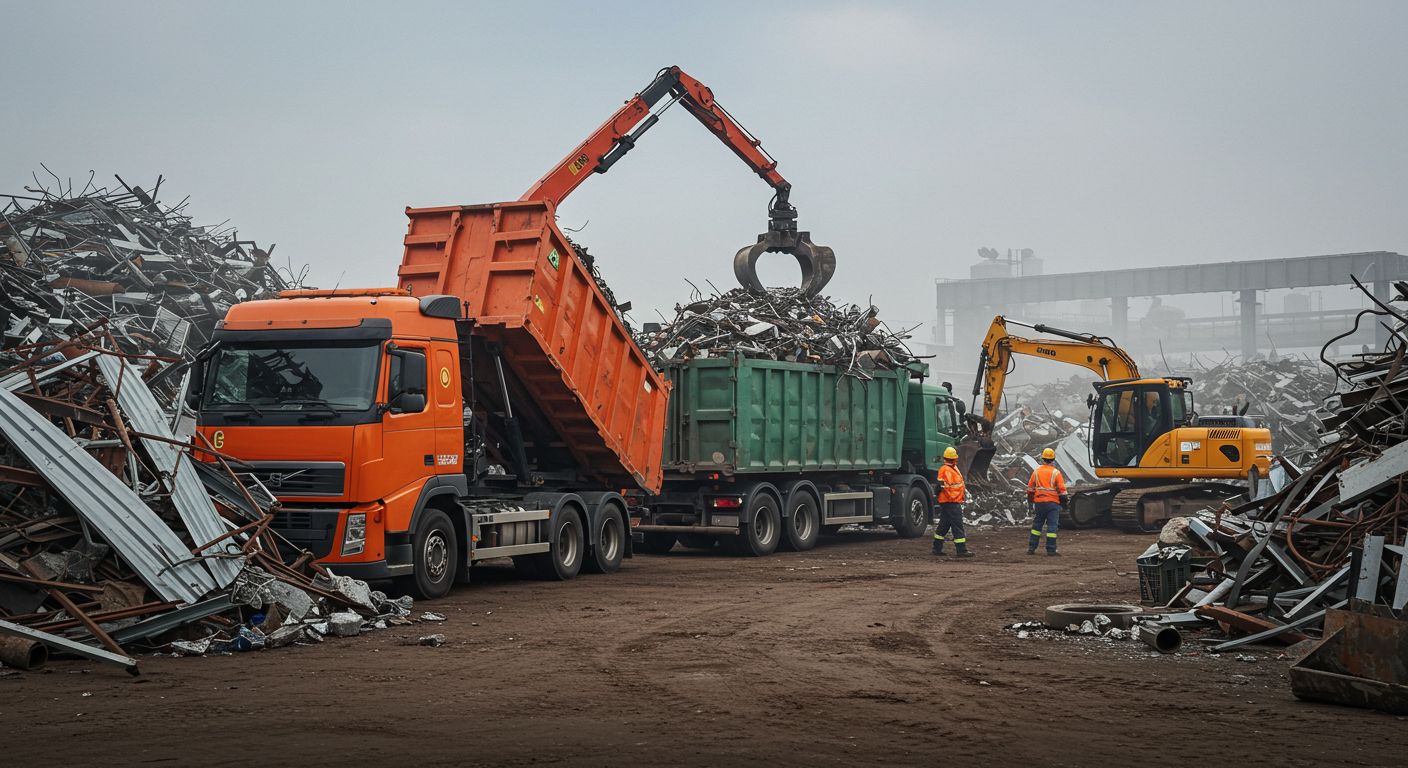 Вывоз металлолома грузовыми машинами