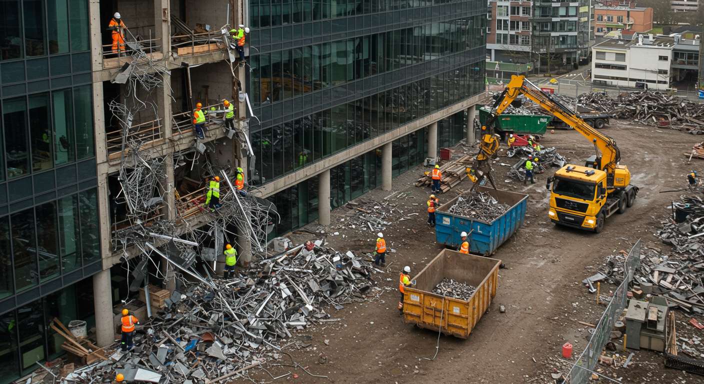 Вывоз металлолома с офисных зданий