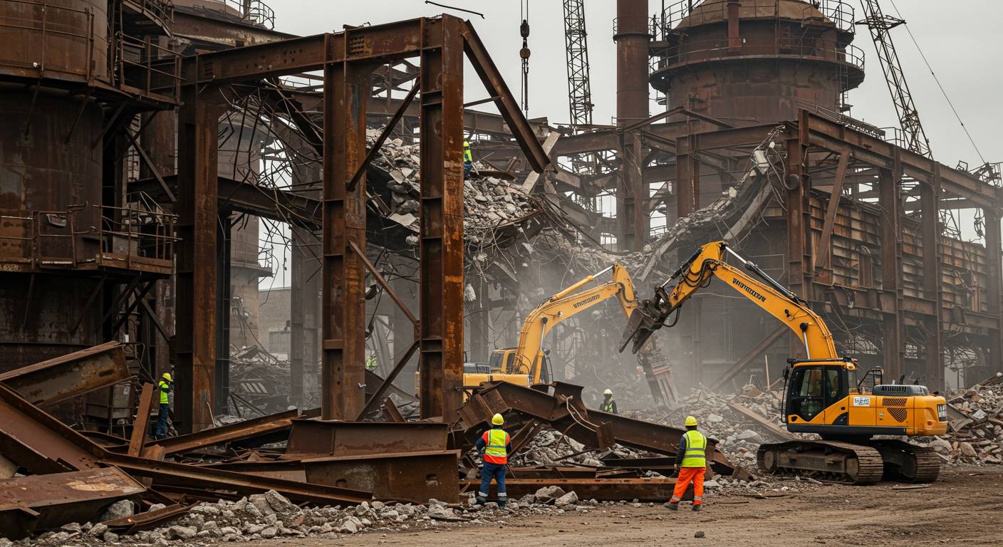 Вывоз старых металлических конструкций