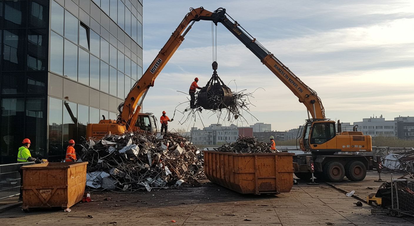 Вывоз металлолома из офисного здания