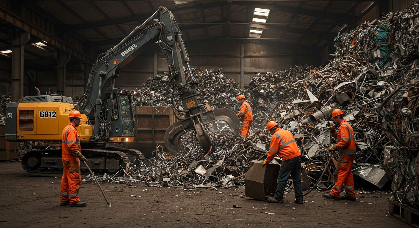 Демонтаж металлолома на предприятиях