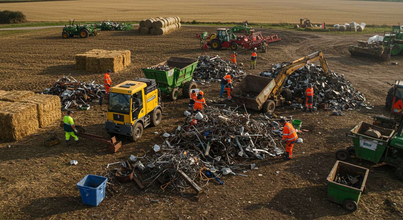 Вывоз металлолома с фермерских хозяйств