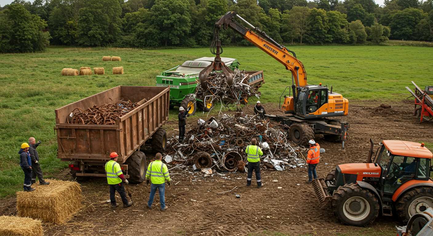 Вывоз металлолома с фермерских хозяйств
