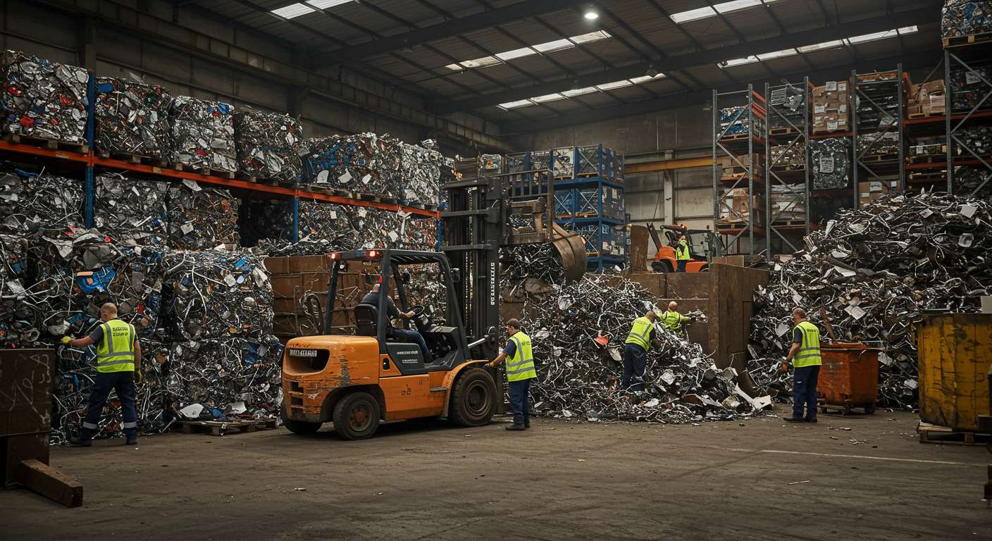 Вывоз металлолома с оптовых складов Вывоз металлолома с оптовых складов