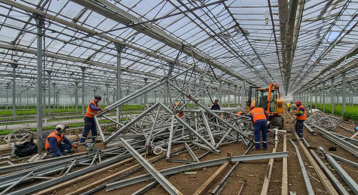 Вывоз металлолома с тепличных комплексов