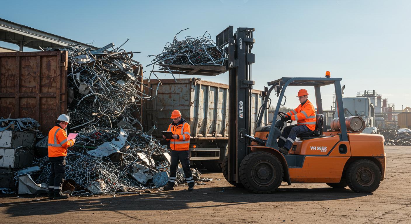 Как заказать вывоз металлолома с погрузкой