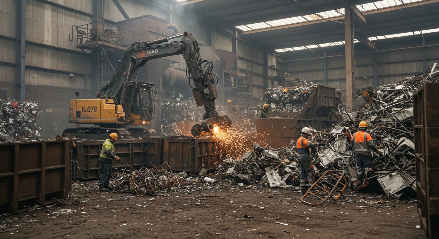 Демонтаж металлолома на предприятиях