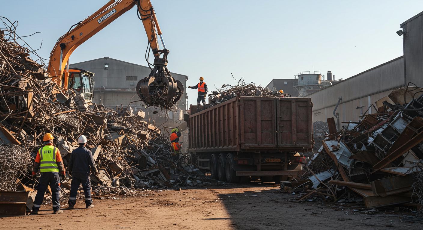 Вывоз металлолома с территории предприятий