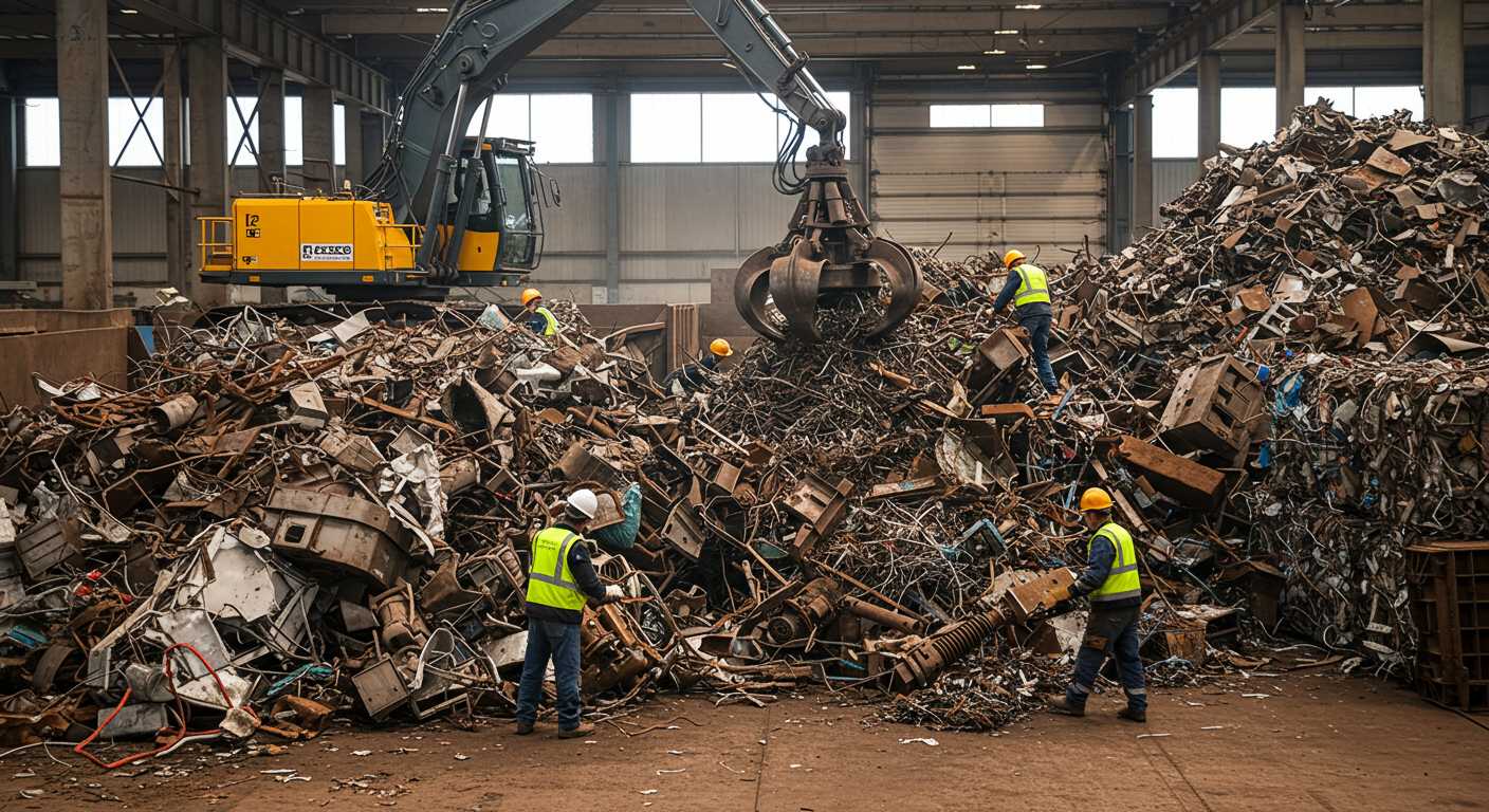 Вывоз черного металлолома с промышленных объектов