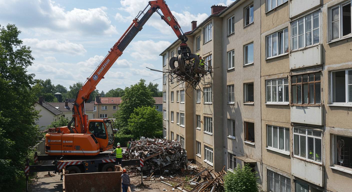 Вывоз черного металлолома с жилого дома