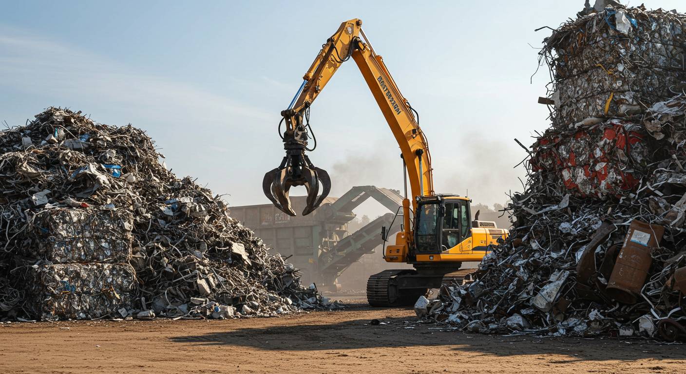 Вывоз металлолома с использованием спецтехники Вывоз металлолома с использованием спецтехники