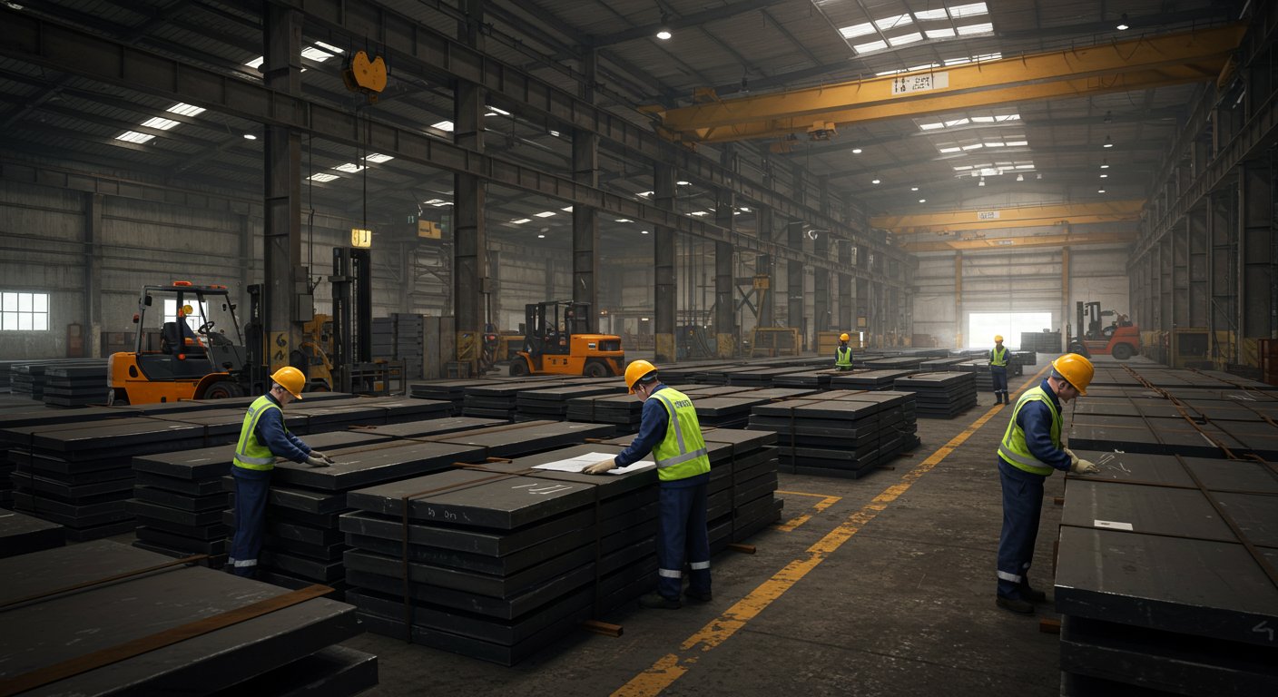 Прием стальных листов