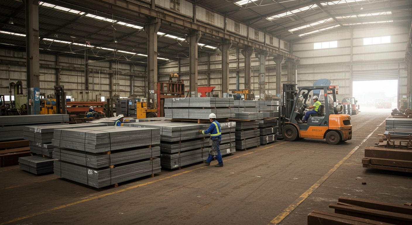 Прием стальных листов