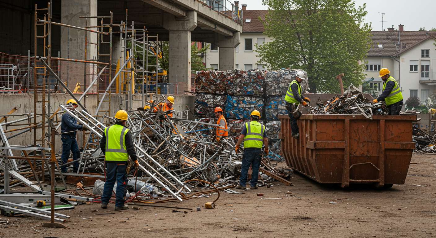 Вывоз цветного металлолома со строительной площадки