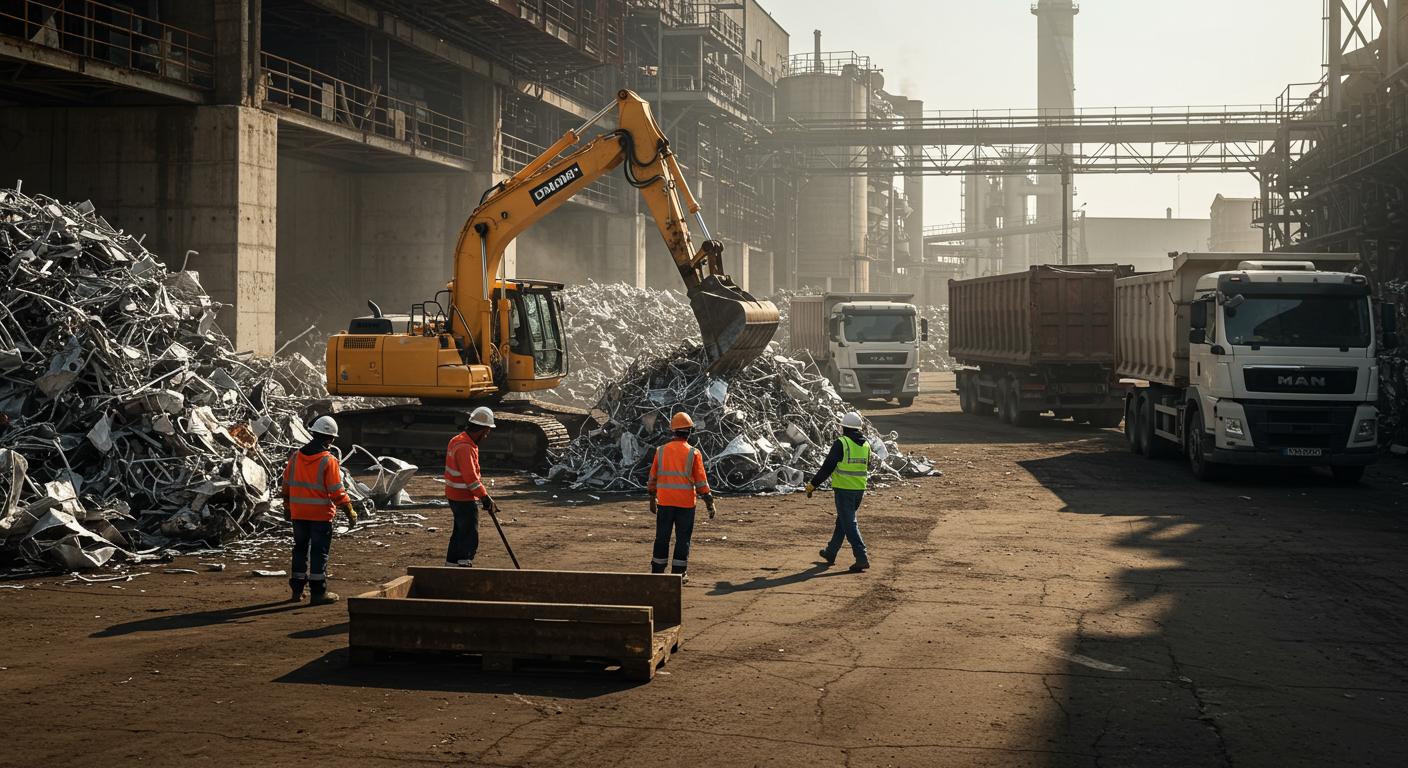 Вывоз алюминиевого металлолома с промышленного объекта