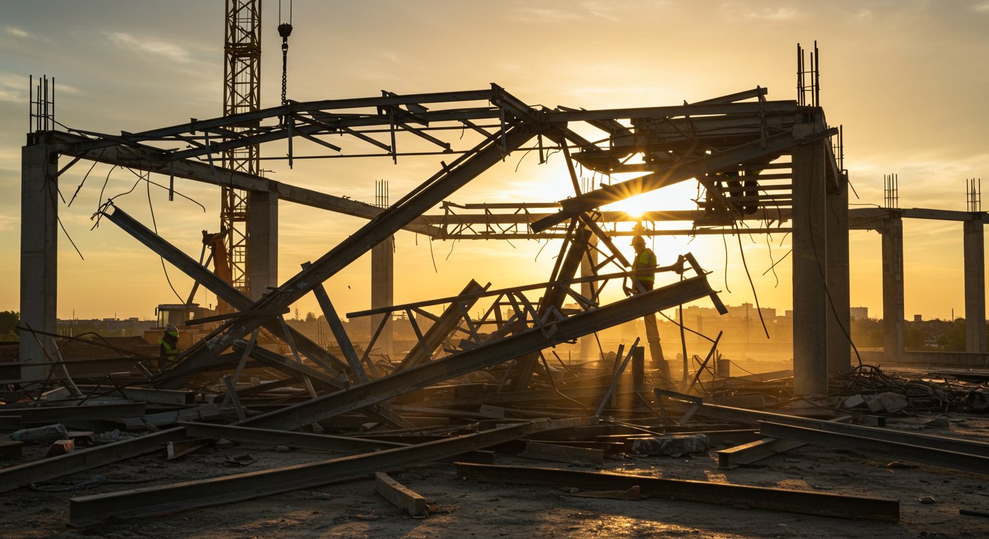 Вывоз металлических балок и конструкций Вывоз металлических балок и конструкций