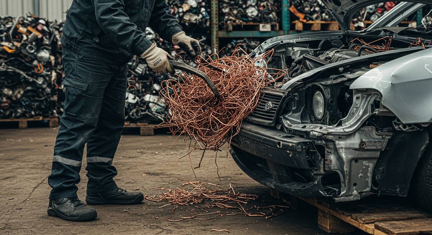Профессиональный демонтаж медного металлолома с автотранспорта Демонтаж медного металлолома с автомобилей