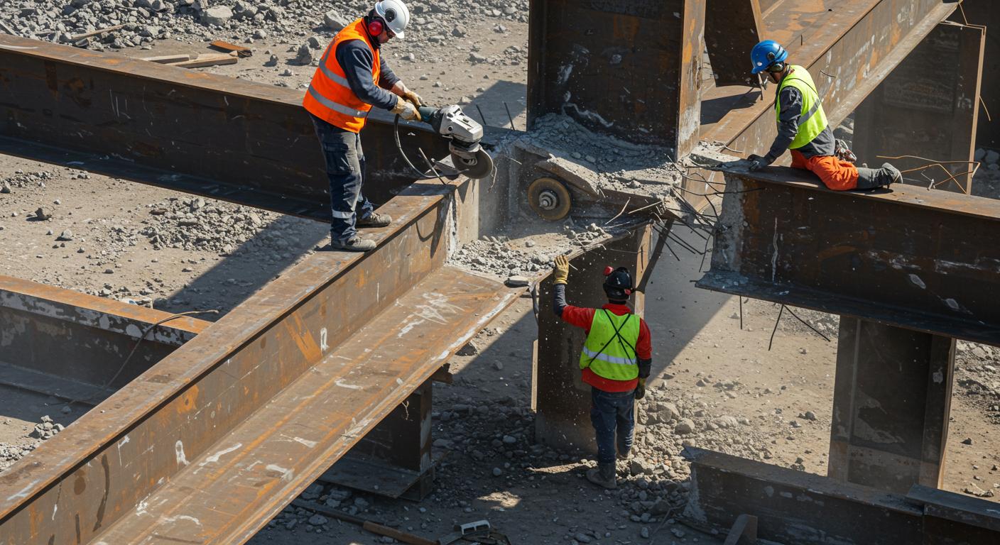 Демонтаж металлических конструкций на строительных объектах