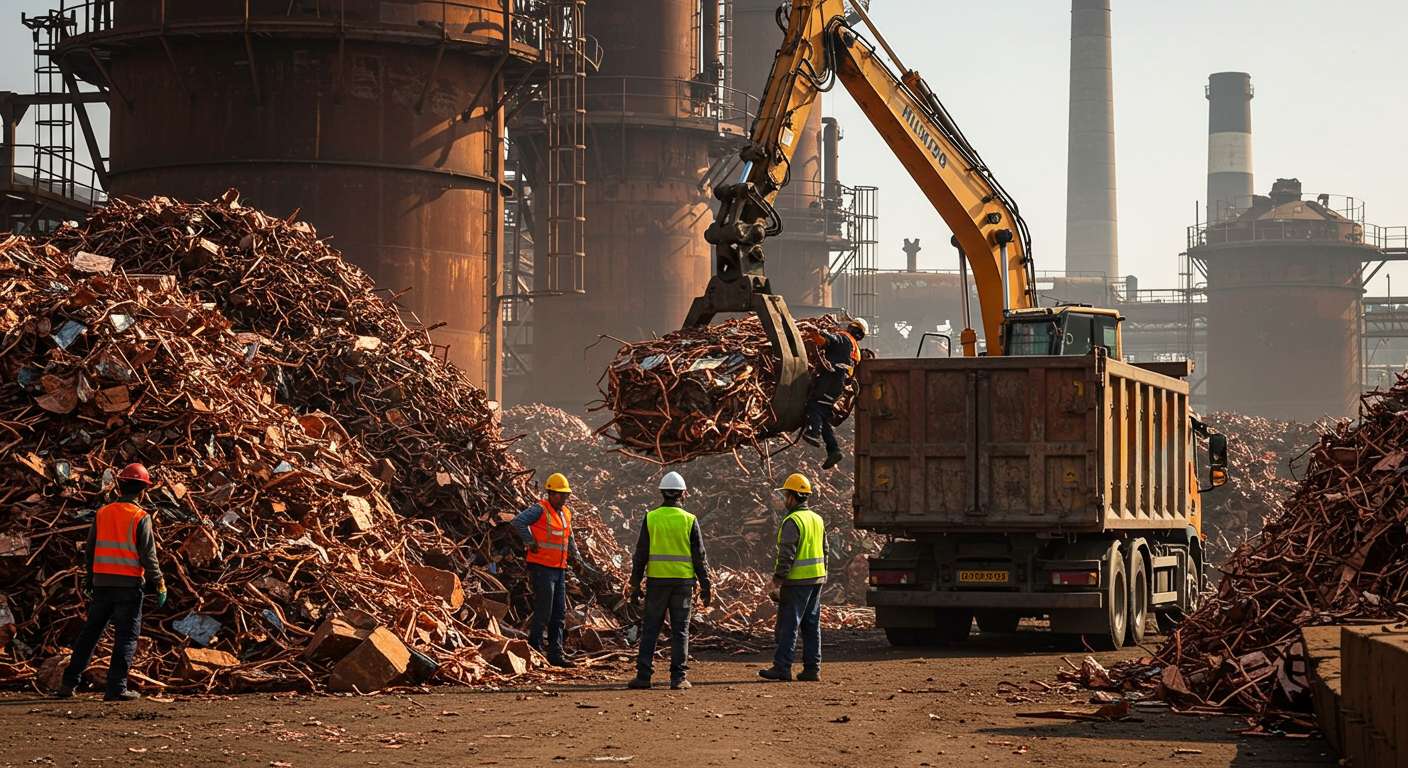 Вывоз медного металлолома с промышленных объектов