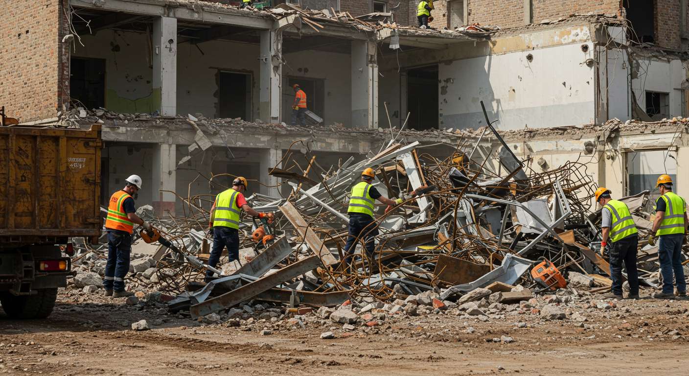 Вывоз металлолома при реконструкции объектов