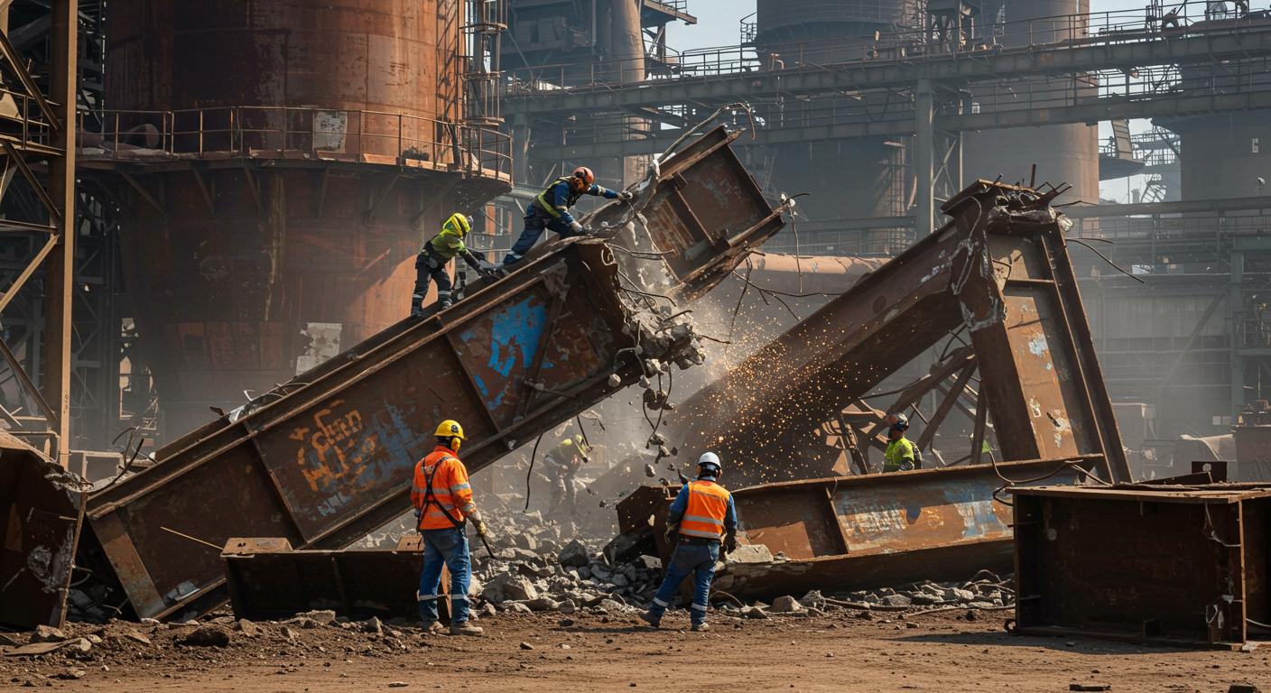 Демонтаж металлических конструкций на производственных площадках