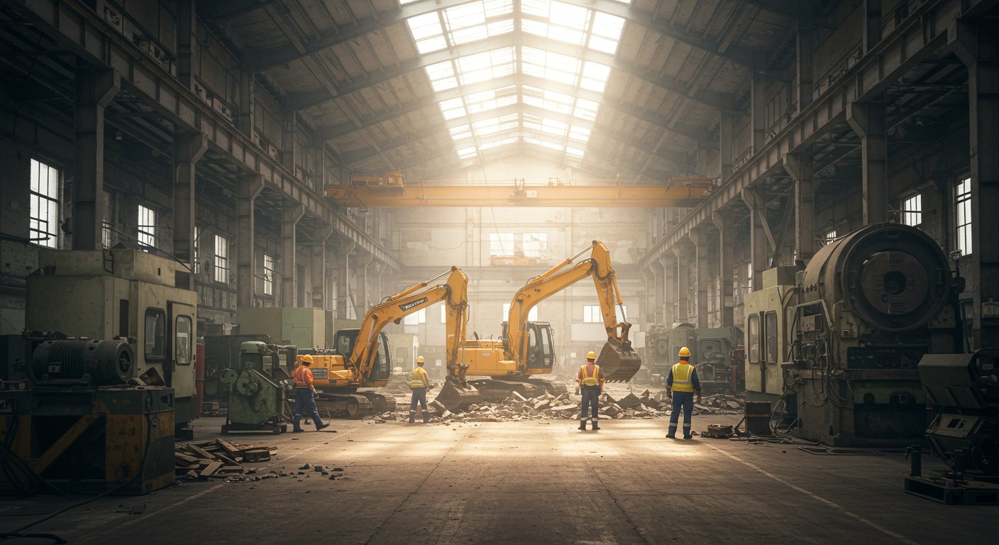 Вывоз старого оборудования и станков