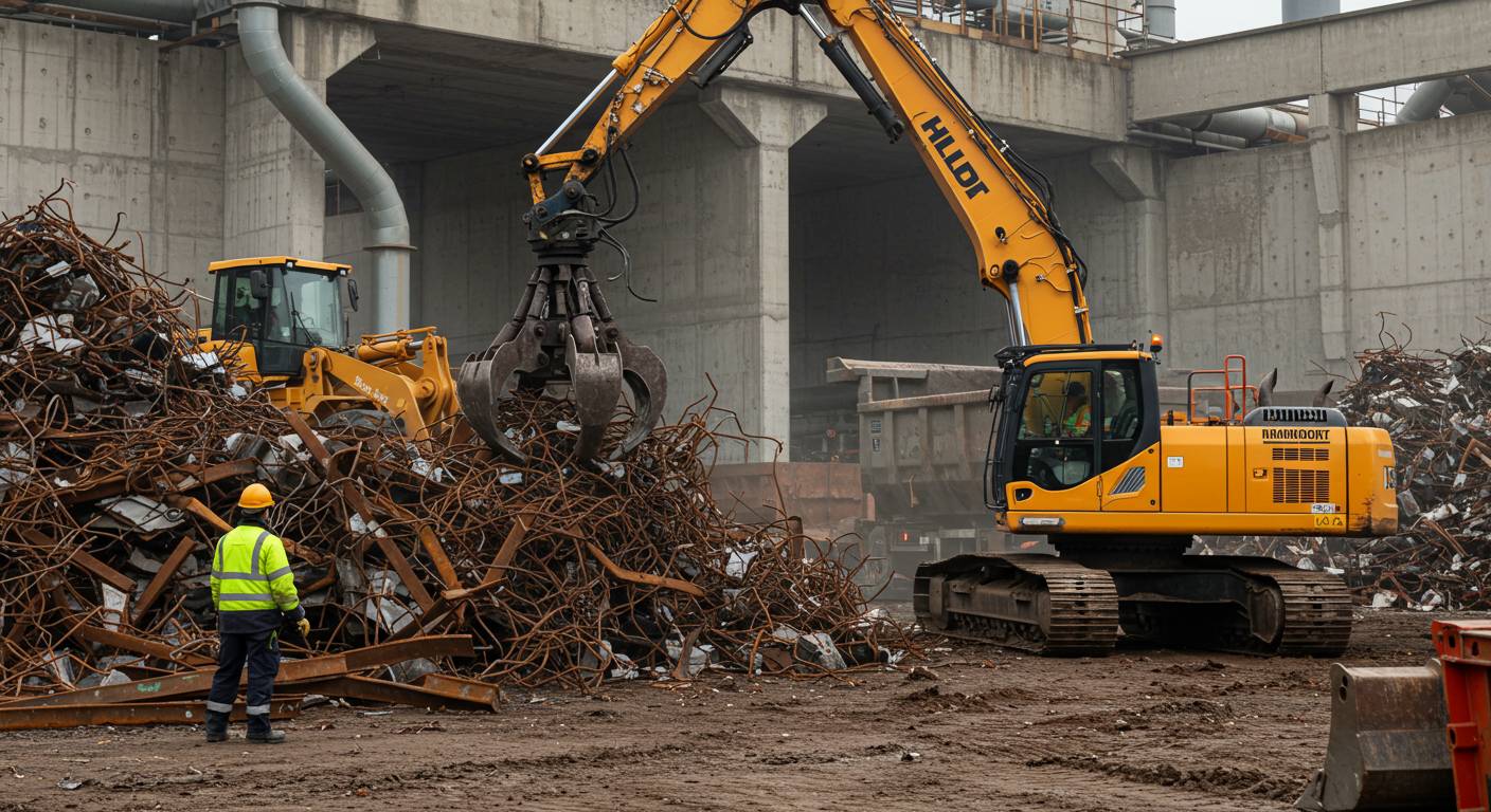 Вывоз стального металлолома с промышленных объектов